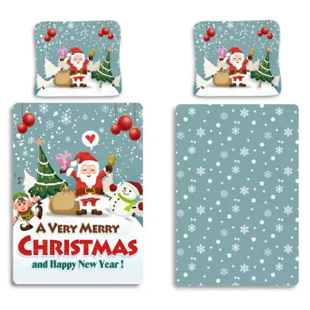 Merry Christmas, vianočná obliečka na perinu súprava 140x200cm, 70x90 cm produktová fotografia