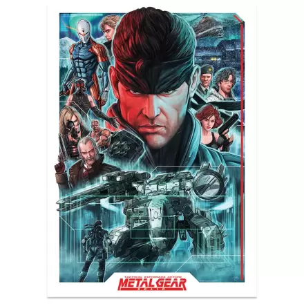 Metal Gear Solid umelecká tlač montáž limitovaná edícia 42 x 30 cm produktová fotografia