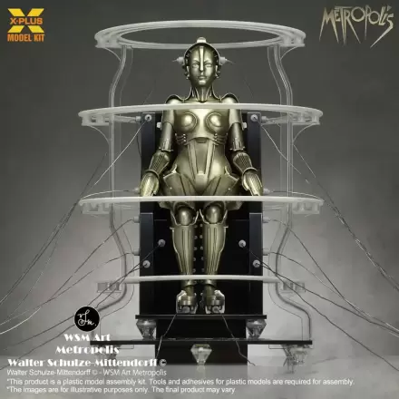 Metropolis Plastová stavebnica 1/8 Maschinenmensch seated ver. 18 cm termékfotója