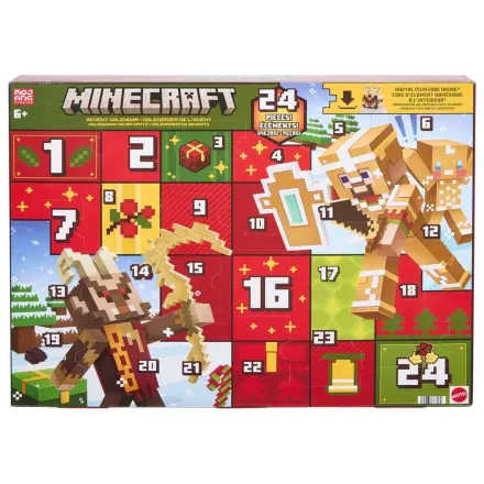 Minecraft adventný kalendár produktová fotografia