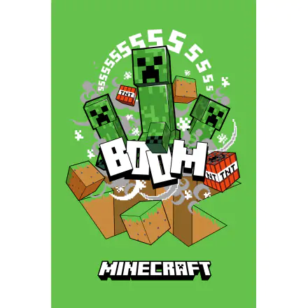 Minecraft Boom Creeper fleecová deka produktová fotografia