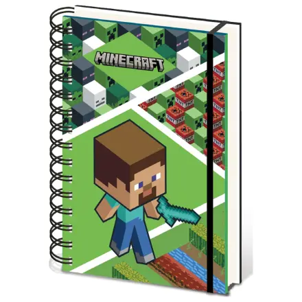 Minecraft Creeper A5 špirálový zápisník produktová fotografia