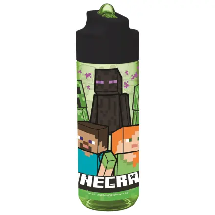 Minecraft Creeper Hydro tritan plastová fľaša so slamkou 540 ml produktová fotografia