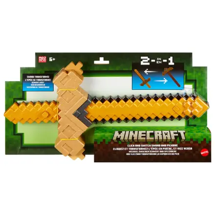 Minecraft transformovateľný meč krompáč produktová fotografia