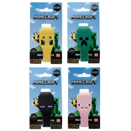Minecraft digitálne hodinky produktová fotografia