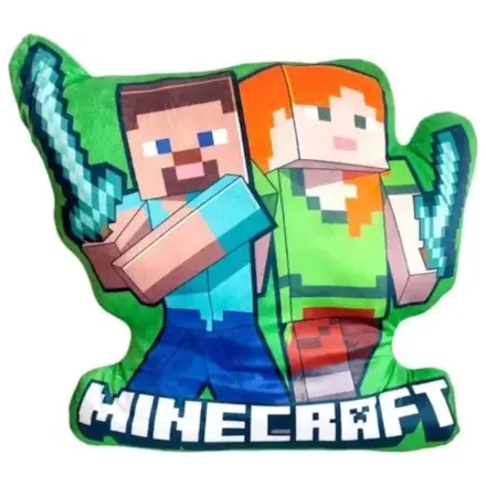 Minecraft Duo 3D tvarovaný vankúš, dekoračný vankúš 40 cm produktová fotografia