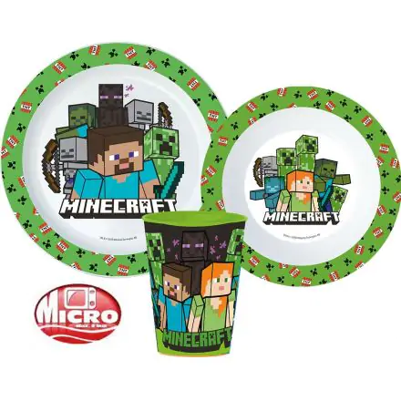 Minecraft jedálenský set, micro plastový set produktová fotografia
