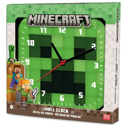 Minecraft nástenné hodiny produktová fotografia