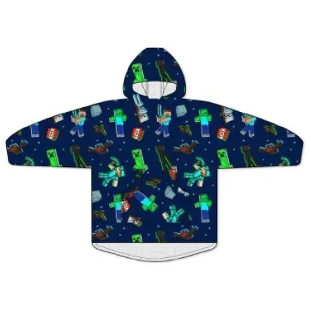 Minecraft Fight Nositeľná fleecová deka Pončo pre vekové kategórie 7-14 produktová fotografia