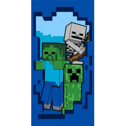 Minecraft osuška, plážová osuška Beware 70*140cm produktová fotografia