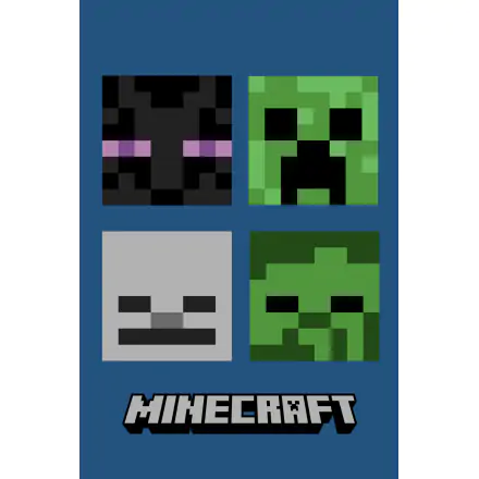 Minecraft Hostile Mobs flaušová deka 100*150cm produktová fotografia