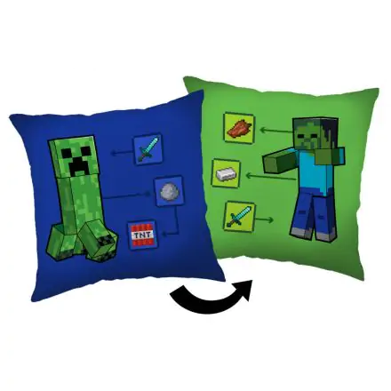 Minecraft How to Creeper vankúš, dekoračný vankúš 40*40 cm produktová fotografia