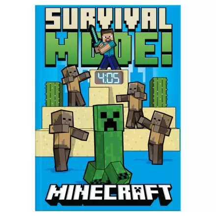 Minecraft Notebook s LED hodinami termékfotója