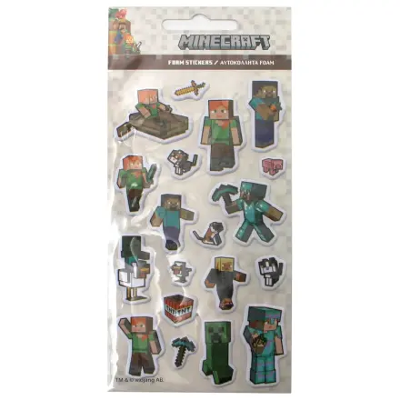 Minecraft Pixel Pals Súprava nafúknutých špongiových nálepiek produktová fotografia