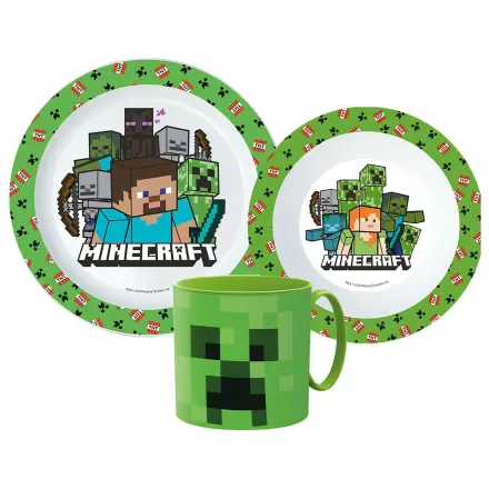 Minecraft Pixelcraft jedálenská súprava, Micro Plastic súprava s hrnčekom produktová fotografia