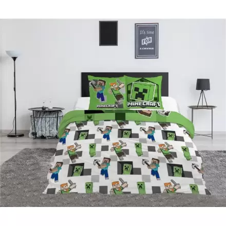 Minecraft policotton obliečka na perinu posteľ 135cm produktová fotografia