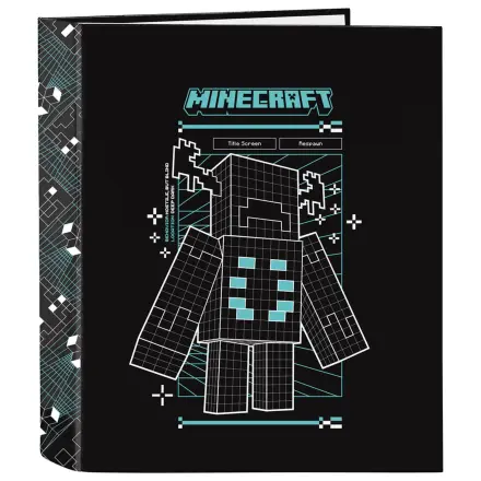 Minecraft A4 kartónový 4-krúžkový zakladač na dokumenty produktová fotografia