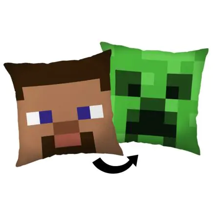 Minecraft Steve Creeper vankúš, dekoračný vankúš 40*40 cm produktová fotografia