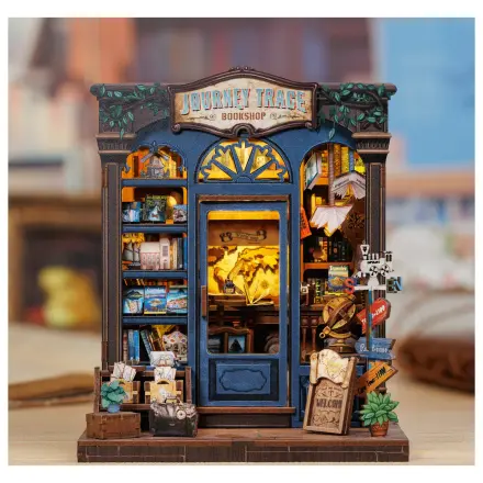 MINIATURE HOUSE DIY Journey Trace Bookshop 241 kusov + stavebnica s LED svetlom produktová fotografia