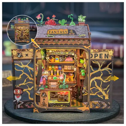 MINIATÚRNY DOMČEK DIY Fantasy Kvetinárstvo 146 dielny + LED svetlo stavebnica produktová fotografia