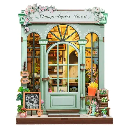 Modelárska súprava miniatúrneho domu Champs-Élysées Florist 18 x 16 cm produktová fotografia
