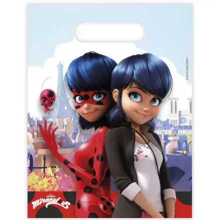 Darčeková taška Miraculous Ladybug, Ladybug and Cat Noir Adventures, balenie 6 kusov produktová fotografia