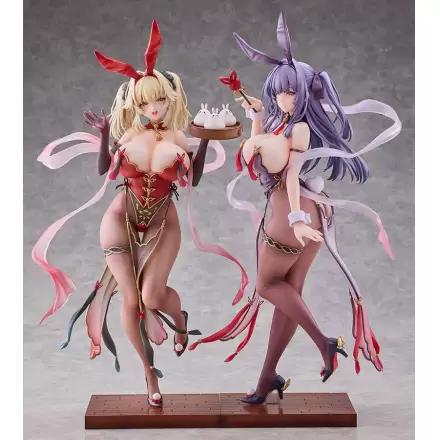 Moehime Union Statuen 1/4 Cheongsam Bunny Yuri &amp; Stella 45 cm termékfotója