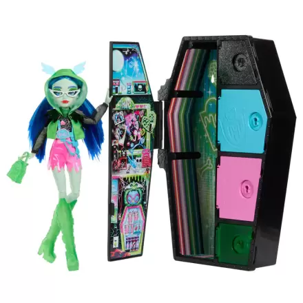 Monster High Skullmate Secrets Neon Frights Ghoulia bábika 25 cm termékfotója