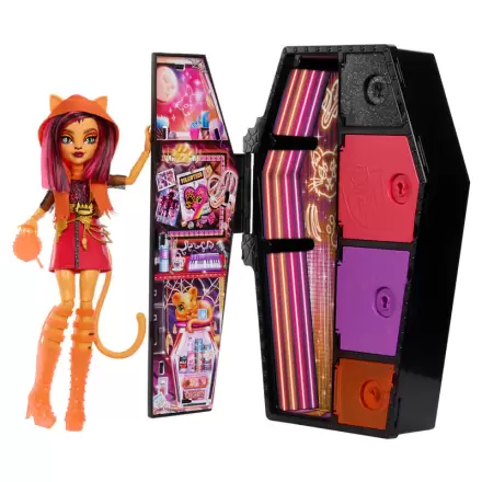 Monster High Skullmate Secrets Neon Frights Toralei bábika 25 cm produktová fotografia