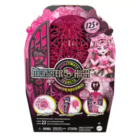 Monster High Skulltime Secrets Draculaura bábika + skrinka produktová fotografia