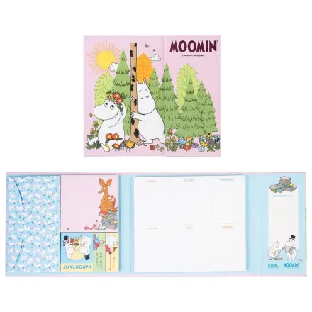 Moomin týždenný plánovač s lepiacimi poznámkami produktová fotografia