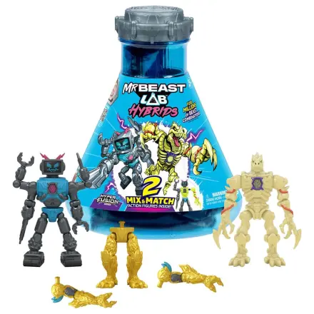 Mr. Beast Lab Hybrids Series 2 Mini figúrky 2-balenie Lab-Bot vs Gid Skeleton 11 cm produktová fotografia