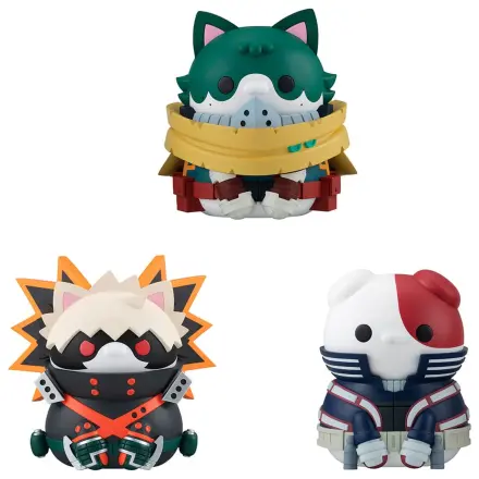 My Hero Academia Mega Cat Project Nyanto! The Big Heroaca Cats Series Trading Figure balenie 3 ks Izuku Midoriya & Katsuki Bakugo & Shoto Todoroki 12 cm produktová fotografia