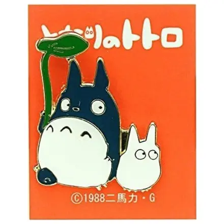 My Neighbor Totoro odznak Small a Middle Totoro s listom produktová fotografia