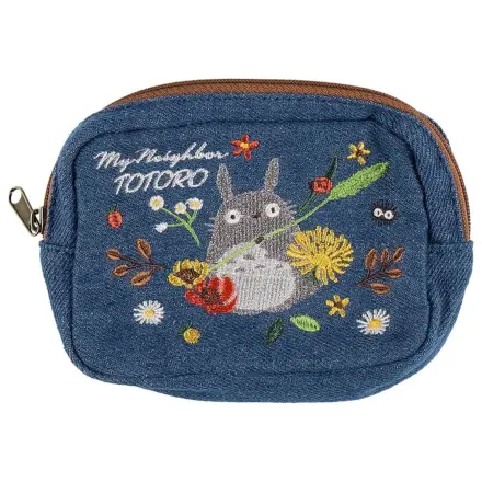 My Neighbor Totoro Denim Pouch Totoro & flower wreath produktová fotografia