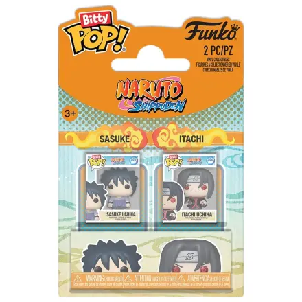 Naruto Bitty Funko POP! Vinyl figúrky balenie po 2 ks Sasuke & Itachi 2 cm produktová fotografia