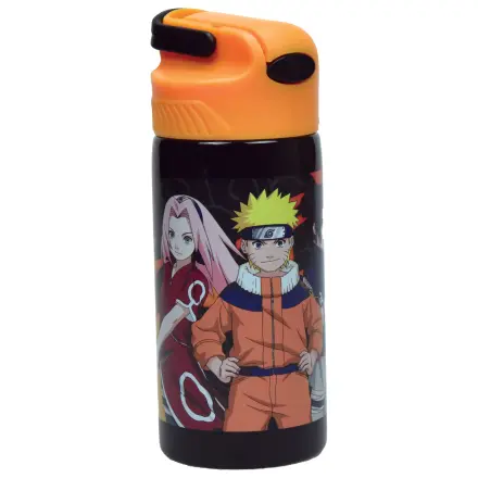 Naruto Fire Hliníková fľaša na vodu so slamkou s vešiakom 500 ml produktová fotografia