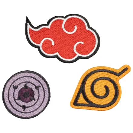 Naruto Shippuden sada 3 nášiviek produktová fotografia