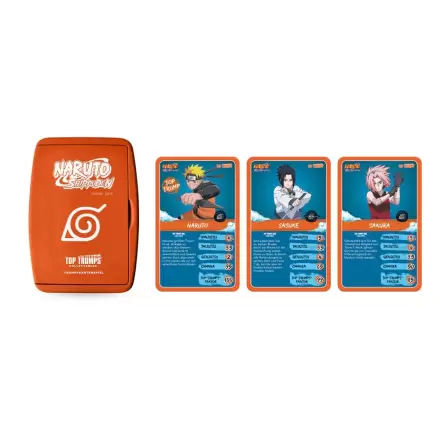 Naruto Shippuden Kolekčná kartová hra Top Trumps kvíz Anime zberateľský *nemecka verzia* termékfotója