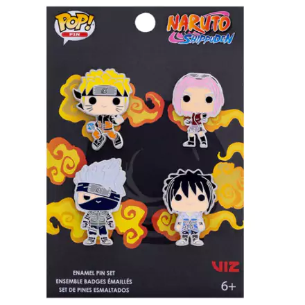 Naruto POP! Smaltované odznaky 4-dielna súprava Team 7 4 cm produktová fotografia