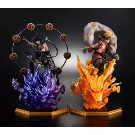 Naruto Shippuden Precious G.E.M. Series PVC sochy Naruto Uzumaki Wind God &amp; Sasuke Uchiha Thunder God 28 cm termékfotója