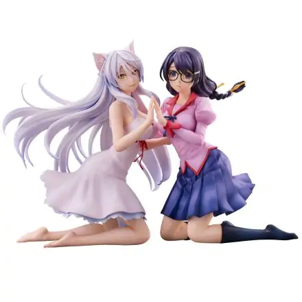 Nekomonogatari Monogatari Series PVC sošky Tsubasa Hanekawa Set (re-run) 19 cm termékfotója