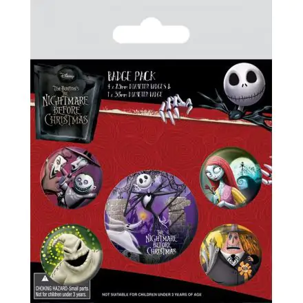 Nightmare Before Christmas 5-pack Chipkovacie gombíky termékfotója