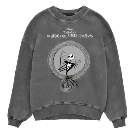 Nightmare Before Christmas Jack and Logo Acid Wash mikina s kapucňou produktová fotografia