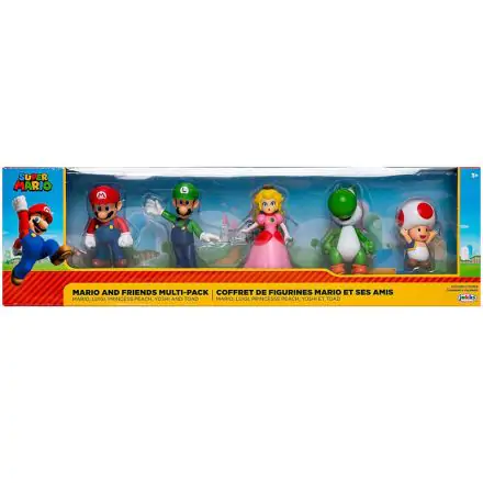 World of Nintendo Super Mario & Friends figúrky 5-dielna exkluzívne dobozos készlet termékfotója