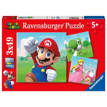 Nintendo Super Mario Bros puzzle 3x49 kusov produktová fotografia