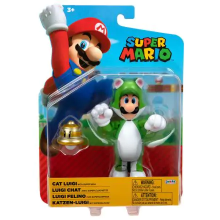 Nintendo Super Mario Cat Luigi figúrka 10 cm termékfotója