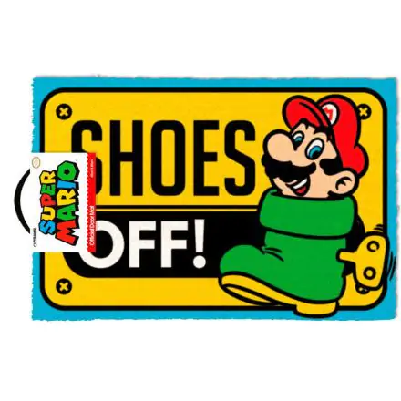 Nintendo Super Mario Shoes Off rohožka produktová fotografia