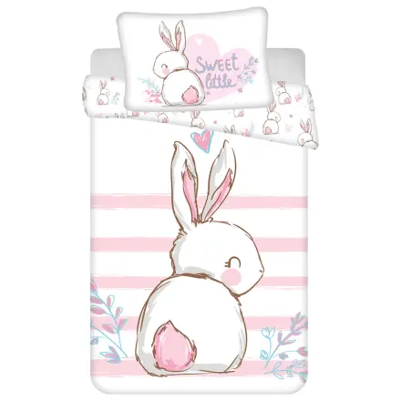 Bunny Sweet detská, predškolská obliečka na paplón produktová fotografia