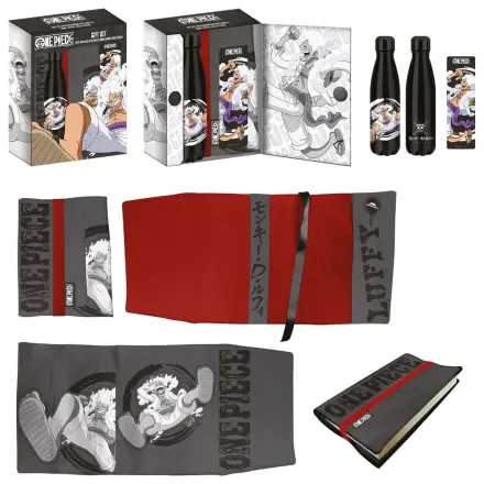 One Piece Oceľová fľaša, Nálepka, Darčeková súprava obalu na knihu Luffy produktová fotografia